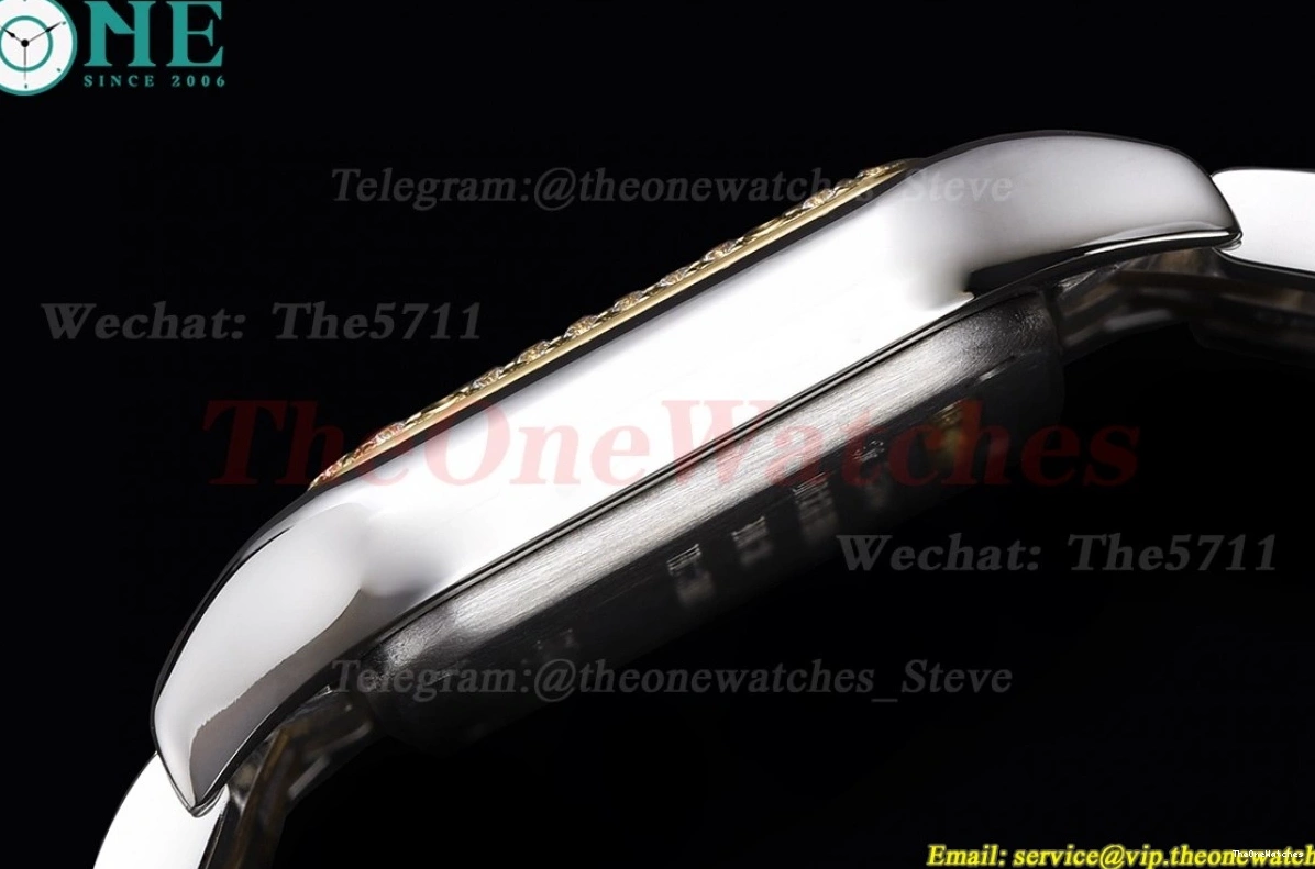 Dia YG SS Ladies White De Swiss 8848F Dial Secrete Panthere 22mm Qtz 0115